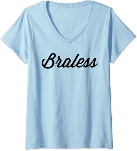 Womens Braless Feminist Feminism Consent V Neck T Shirt Amazon Co Uk