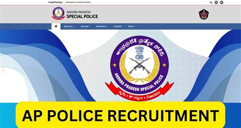 AP Police Recruitment 2023 SI Constable Notification PDF Apply Online