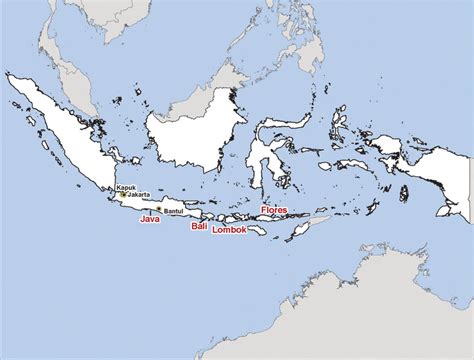 Map Of The Indonesian Archipelago The Islands Comprising Indonesia Are