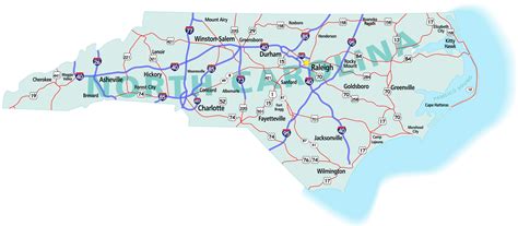 Road Map Of North Carolina