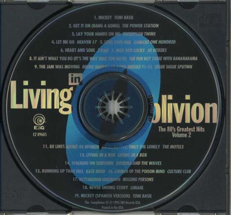 Living In Oblivion The S Greatest Hits Vol U S Cd Ebay
