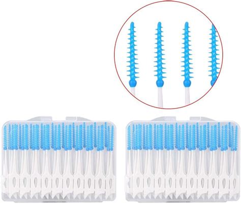 80pcs Set Fashionable Disposable Toothpicks Soft