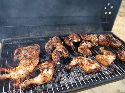 Charcoal Grilled Chicken Nice And Smokey Rgrilling
