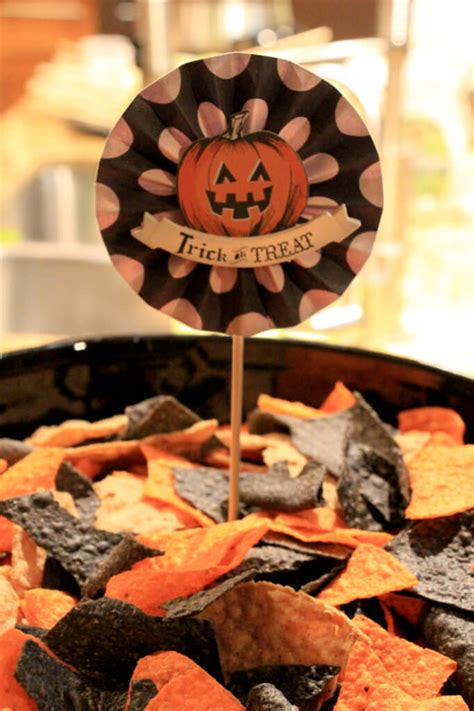 Colored Chips Easy Halloween Dinner Ideas Party