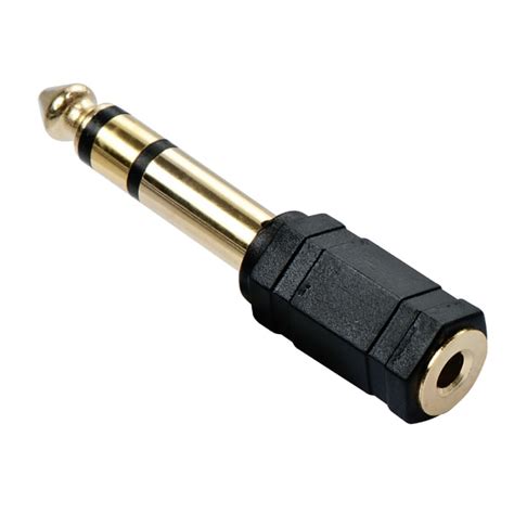 35mm Stereo Jack Female To 63mm Stereo Jack Male Adapter From Lindy Uk
