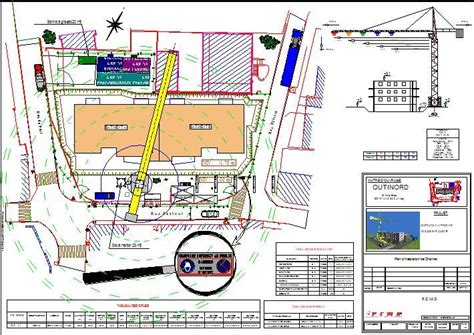 Comment réaliser un plan d installation de chantier Chantier Dessin