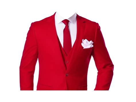 Man Red Suit Tie Hd 28252545 Png