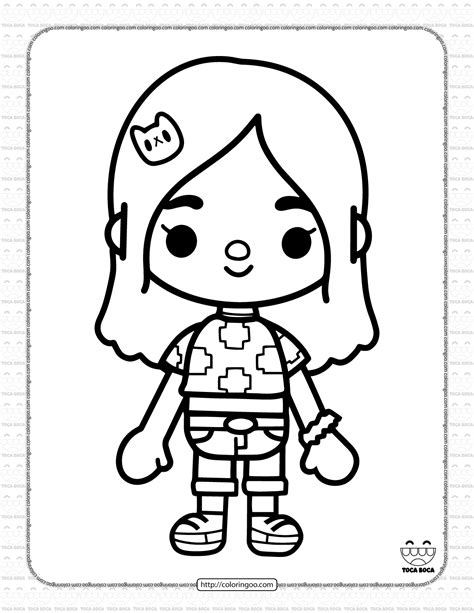 Girl Toca Life Coloring Pages Toca Boca Coloring Pages Pdmrea Porn