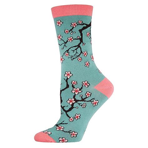 Cherry Blossom Socks Soft Bamboo Thebeardedbee