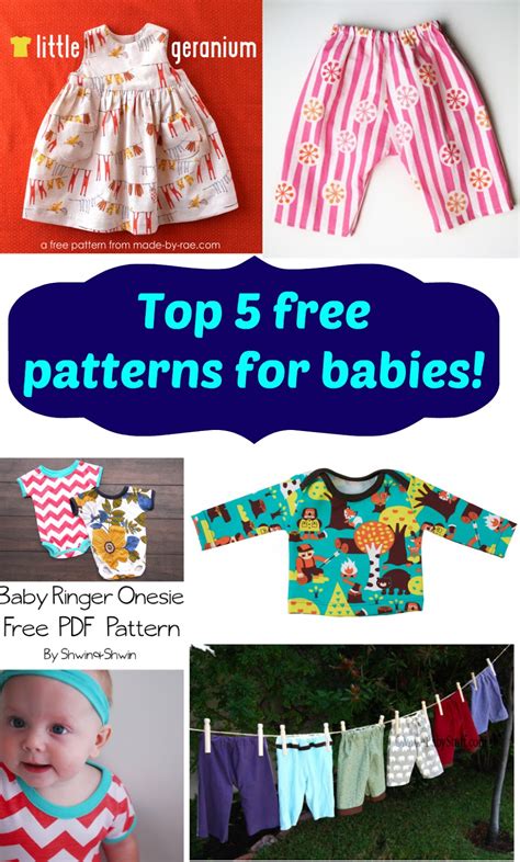 Seemesew Top 5 Free Baby Patterns