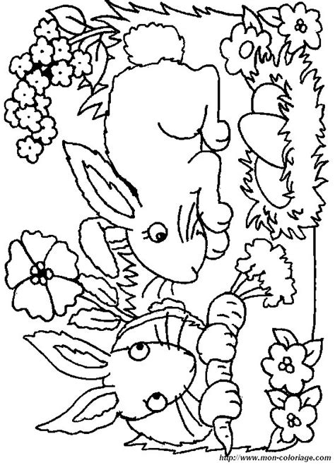 Coloriage de Lapin, dessin lapin27 à colorier