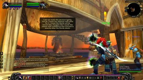 WoW Cataclysm Guide Thrall Talks To Vol Jin Fully Voice Acted YouTube