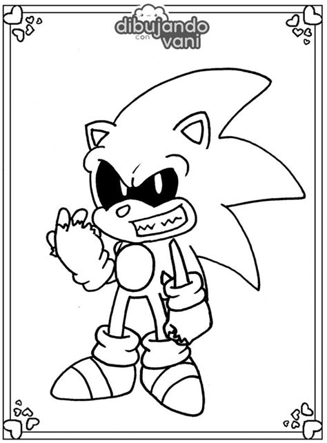 Para Colorear Sonic Exe Imprimir Gratis Reverasite