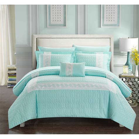 Mason Bed In A Bag Comforter Set By Chic Home Aqua Comforter Sets