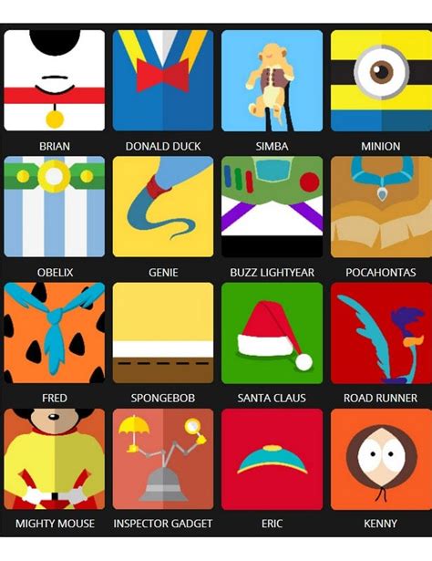 Icon Pop Quiz Characters Level 7 Game Solver