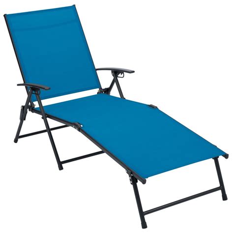 Some are made from materials such as teak and acacia wood, and can stand up to just about any climate. Living Accents Blue Folding Sling Chaise Lounge - Lounge ...