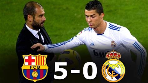 Barcelona 5 0 Real Madrid All Goals And Full Highlights English