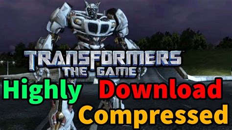 How To Download Transformer Highly Compressed Game For Pc Youtube