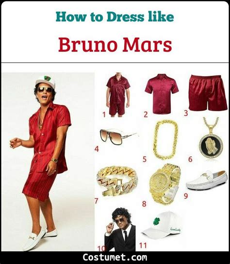 Bruno Mars Costume For Cosplay And Halloween