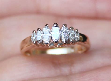 Maybe you would like to learn more about one of these? New Zales 14k 1/2ct Marquise Diamond Ring Wedding ...