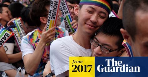 Taiwan S Top Court Rules In Favour Of Same Sex Marriage Taiwan The Guardian
