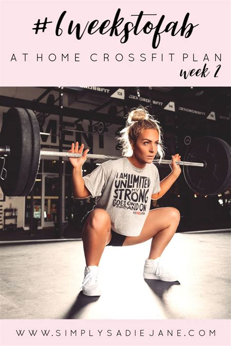 Week 2 6 Week At Home Crossfit Inspired Workouts Fitnessvideo Of The