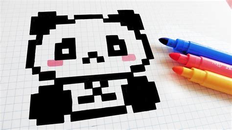 With a huge pallet of colors and different sized brushes, the only limit is your own imagination! Handmade Pixel Art - How To Draw Kawaii Panda #pixelart ...