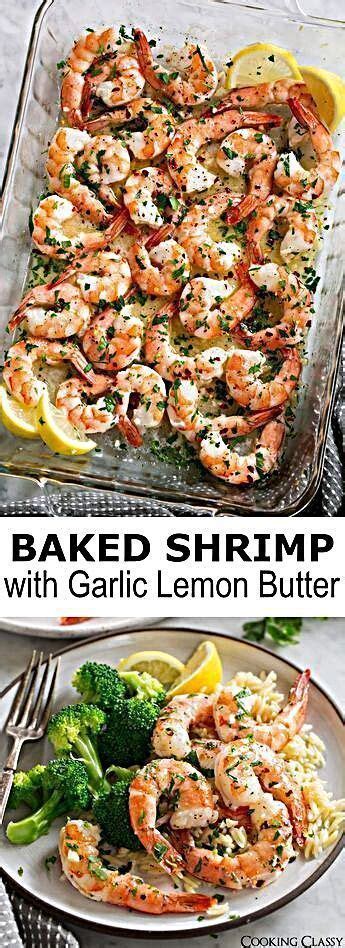 Baked Shrimp With Garlic Lemon Butter Sauce Cooking Classy Shrimp