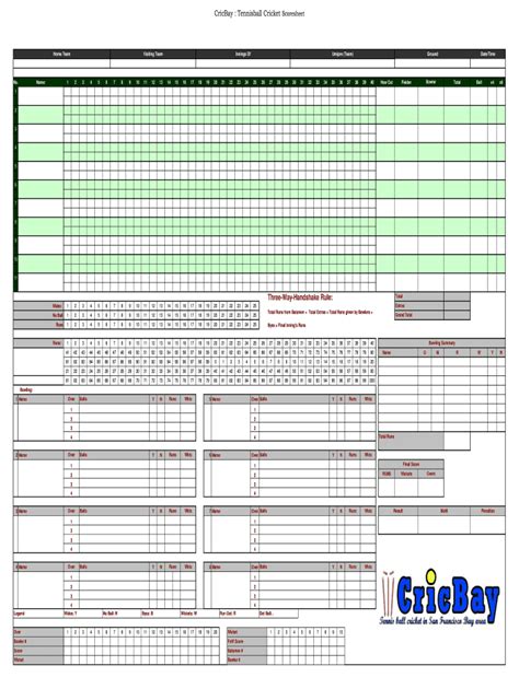 Cricket Score Sheet Excel Spreadsheet Ipkum