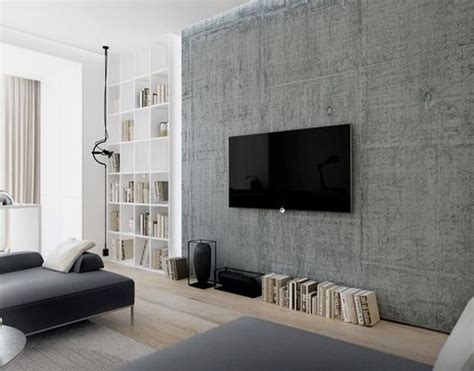 This is one of the modern tv wall unit designs, which opens up the floor space and gives the ensemble a clean look. 20 Modern And Minimalist TV Wall Decor Ideas | HomeMydesign