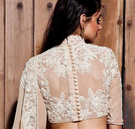 5 Lace Blouse Designs To Add In Your Collection Netted Blouse Designs