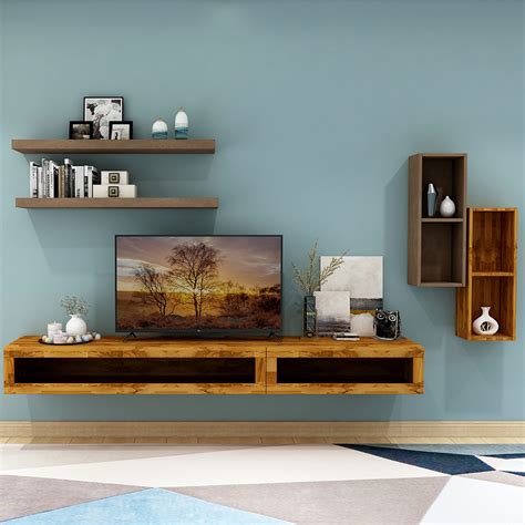 Modular Wall Tv Cabinet W3000 X D420 X H1680mm Crownlivin