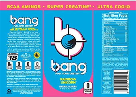 32 Bang Energy Nutrition Label Labels Database 2020