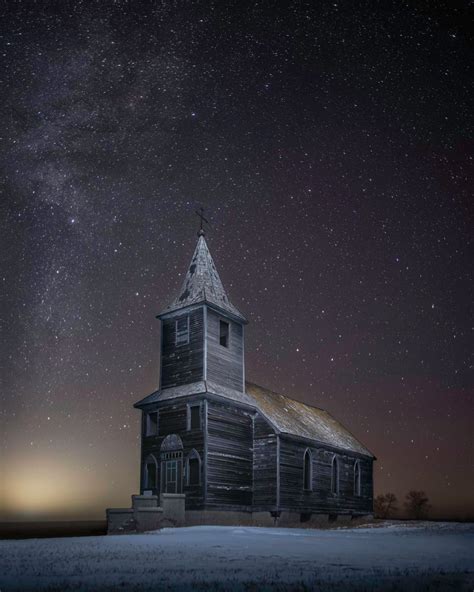 Theres This Abandoned Church I Like To Photograph At Night