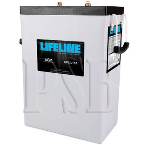 Gpl L16t Lifeline Oem 6 Volt 400ah L16 Sealed Agm Deep Cycle Rv Battery
