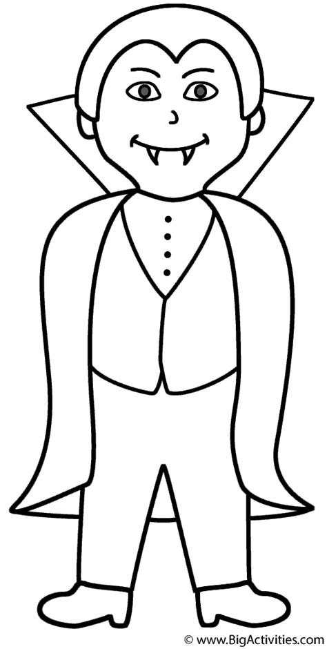 Dracula Coloring Pages