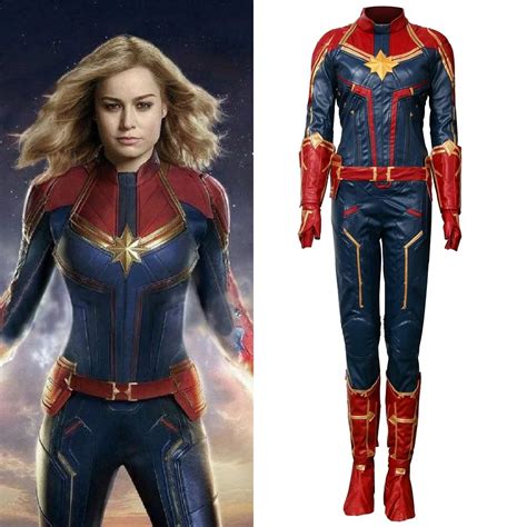marvel 2019 movie captain marvel carol danvers printed cosplay costume buy at the price of