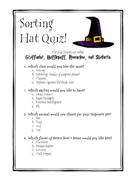 Pdf harry potter and the chamber of secrets book pdf. Harry Potter Themed Classroom Sorting Hat Quiz
