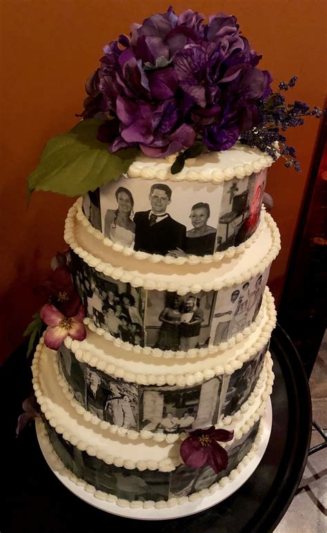 70th Birthday - Photo cake | Birthday desserts, Cake decorating, Desserts