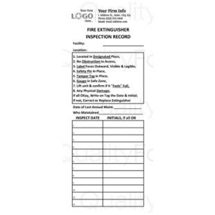 All forms including this one can be easily modified to fit your organization's policies and procedures. Portable Monthly Fire Extinguisher Inspection Form