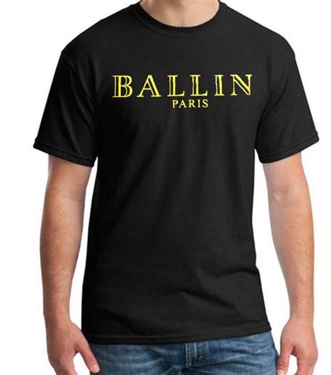 Ballin Paris Tee Shirt O Neck Short Sleeve T Shirt Cotton Size S Xl