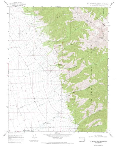 Valley View Hot Springs Topographic Map Co Usgs Topo