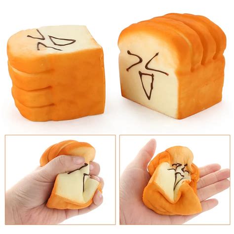 squishies dropshipping hot new foam squishy pu simulation slow rebound toy unzipping food bread