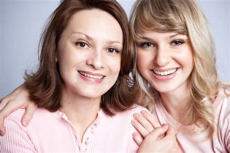 Mother And Daughter Celebrating Mother S Day Stock Photo Image Of