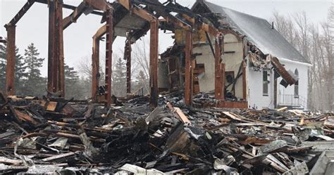 Century Old Church Destroyed By Fire In Small New Brunswick Community