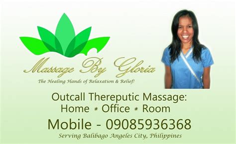 massage by gloria angeles city pampanga philippines information