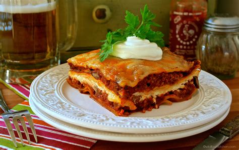 Best Mexican Lasagna My Way With My Roasted Red Pepper And Tomato Taco