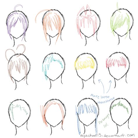 Hair Ref 12 Bangs By Myachan13 On Deviantart