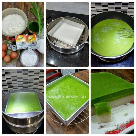 Resep kue talam pandan tepung beras lembut manis gurih super enak dan praktis. Resepi Talam Seri Muka Pandan | Portal Resepi