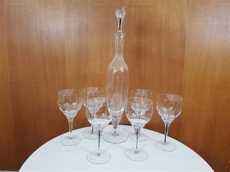 Belfor Exquisite Crystal Wine Glasses Set Of 6 White Wine Etsy